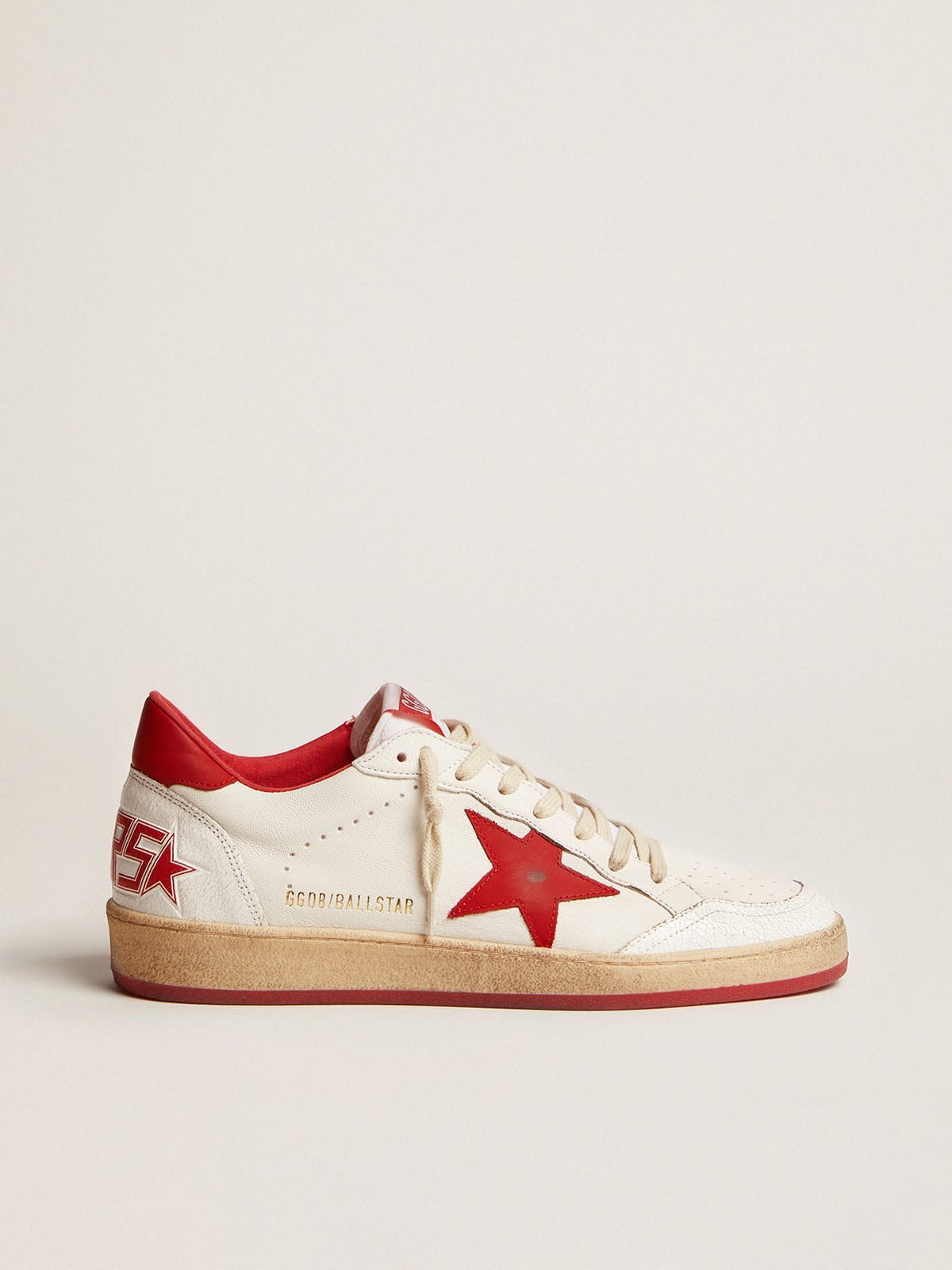 Ball Star homme en cuir blanc