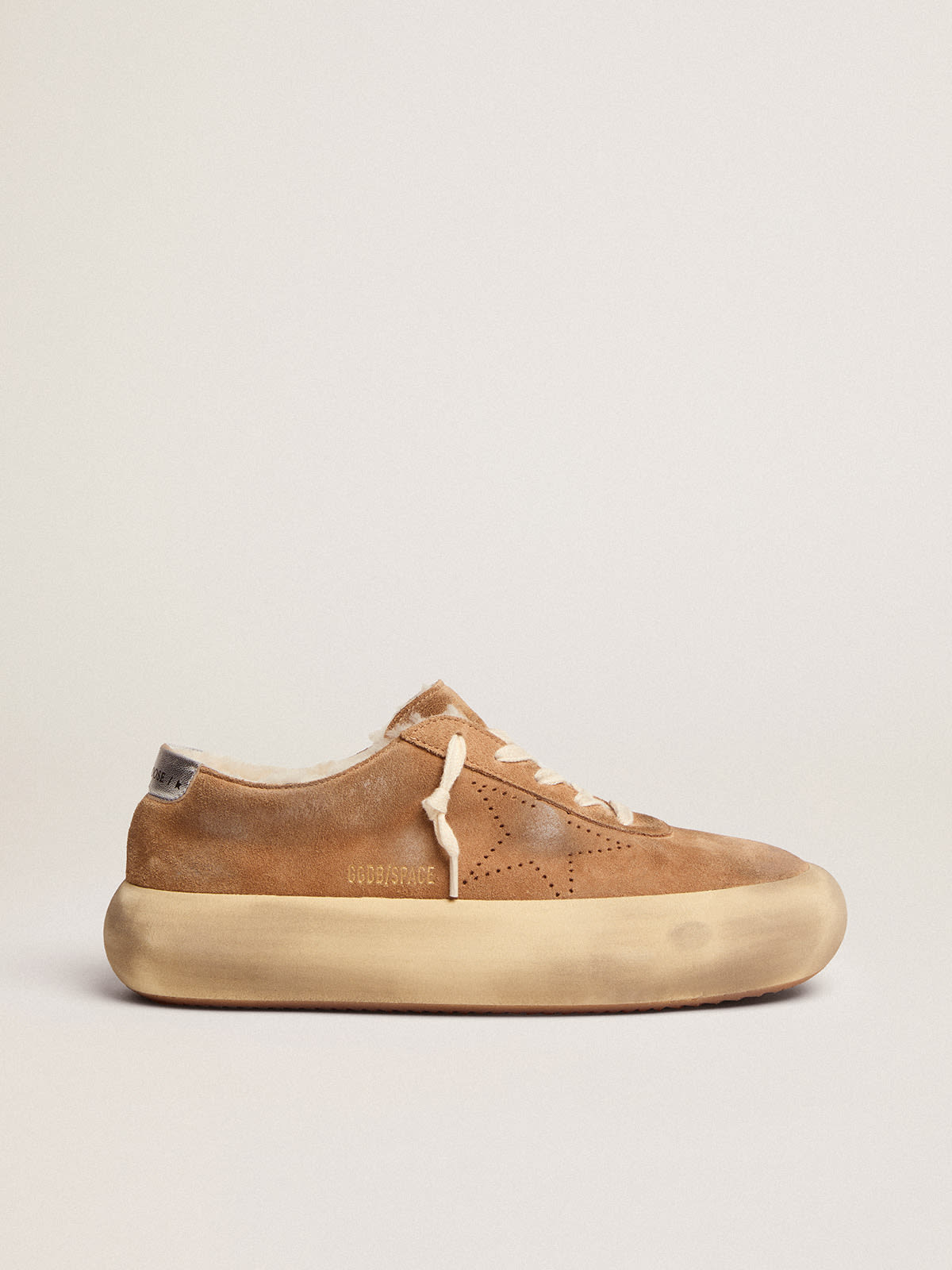 Chaussures Space-Star en daim couleur tabac avec doublure en shearling